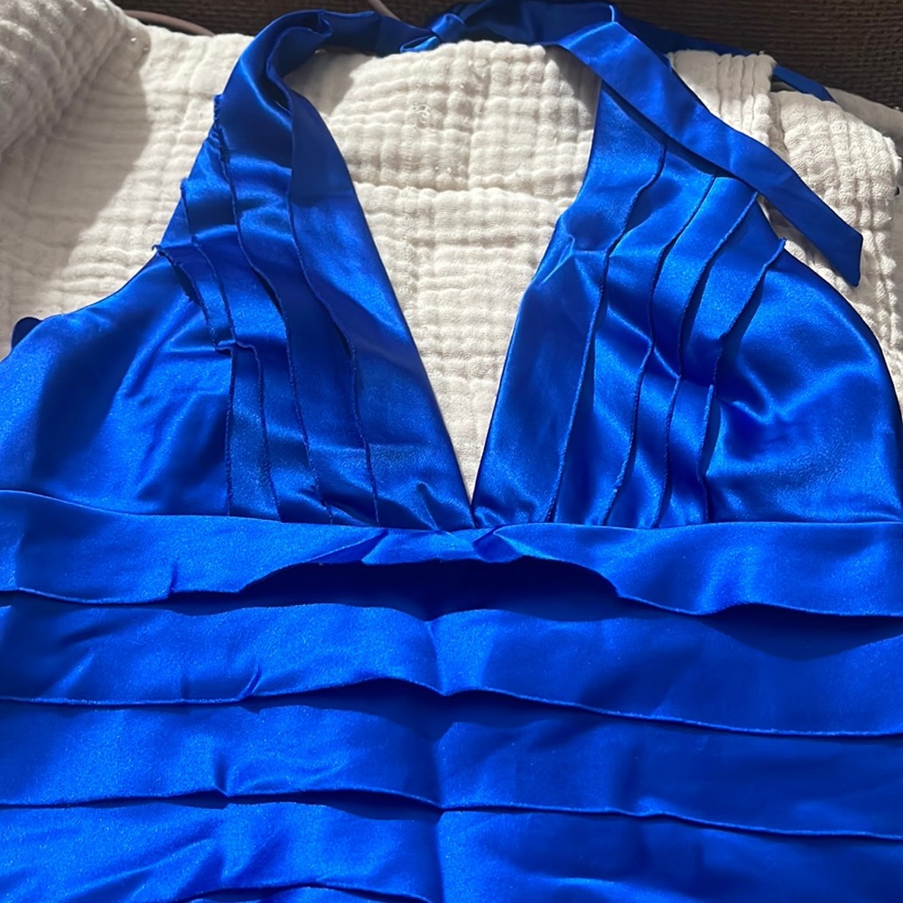 Silky dress beautiful going out or winter formal or prom